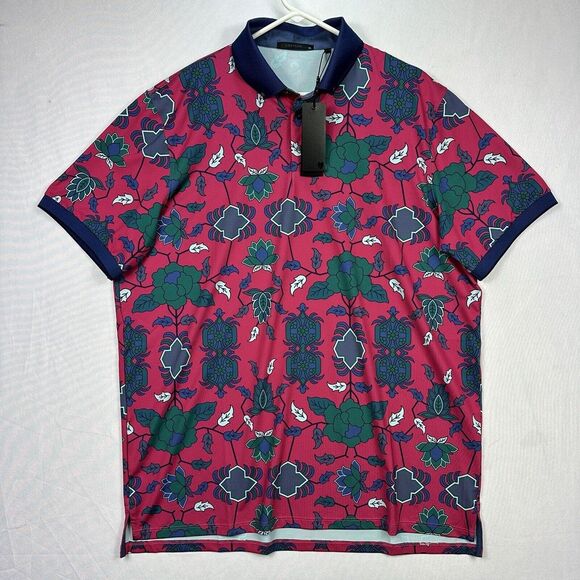 NWT Greyson Golf Polo Shirt Mountain Laurel Mens XL Bittersweet Short Sleeve‎ - Picture 1 of 12